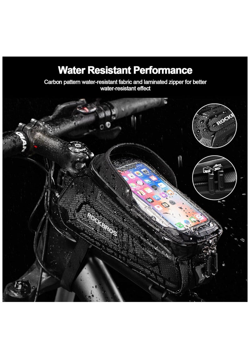 ROCKBROS Bicycle Bag Waterproof Touch Screen Cycling Bag Top Front Tube Frame MTB Road Bike Bag 6.5 Phone Case Bike Accessories - pzsku/ZBEB95233A3206E945384Z/45/_/1697301279/92921aca-f71a-49b6-bd64-1519d07832d3