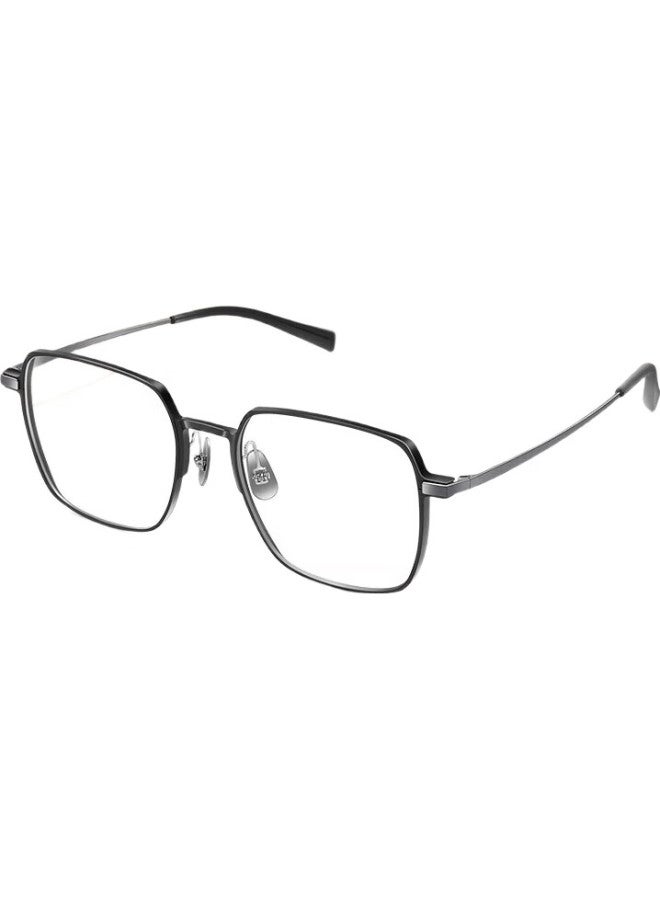 LOHO Ultra-Light Aluminum Magnesium Anti-Blue Light Glasses For Men With Myopia Frame Online Glasses For Women With Large Titanium Frame With Prescription Lh09003 Black Gold Color - Image 1