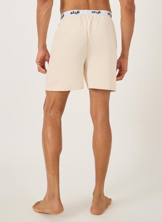 Styli Pack of 2 - Knitted Boxer With Elasticated Waistband  - Image 4