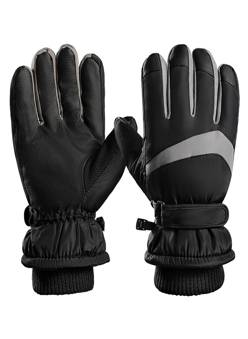 SYOSI Winter Gloves for Men Women - Wool Fleece Liner Touchscreen Gloves, Thermal Warm Winter Gloves for Cold Weather  - Image 1