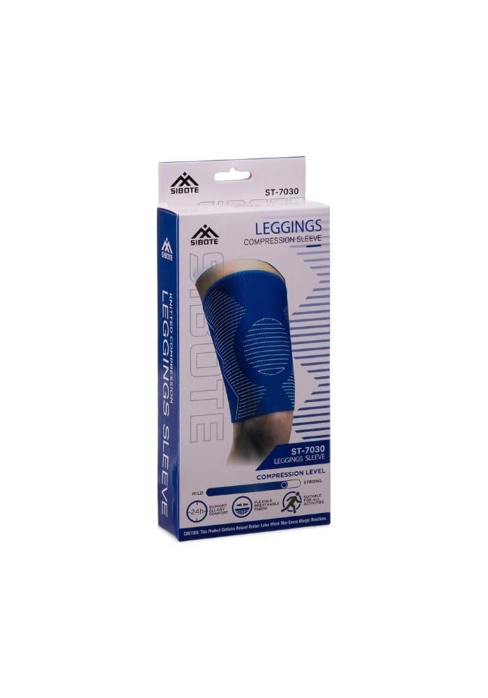 Sibote ST-7030 Compression Sleeve Leggings - Blue, Medium Support - Image 1
