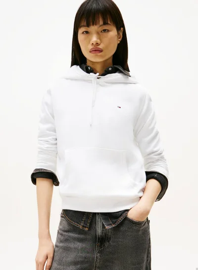 TOMMY JEANS Flag Embroidery Drawstring Hoody