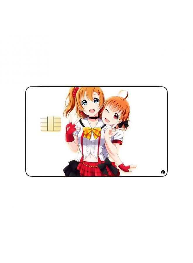 RKN PRINTED BANK CARD STICKER Cute Anime Girls - Image 1
