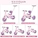 Bobike Toddler Bike with Push HandleTricycles for 1 to 3 Years Old Toddler Tricycle with Push Handle for Boy Girl Baby Balance Bike with Adjustable Seat Height and Removable Pedal Deep Purple - Image 4