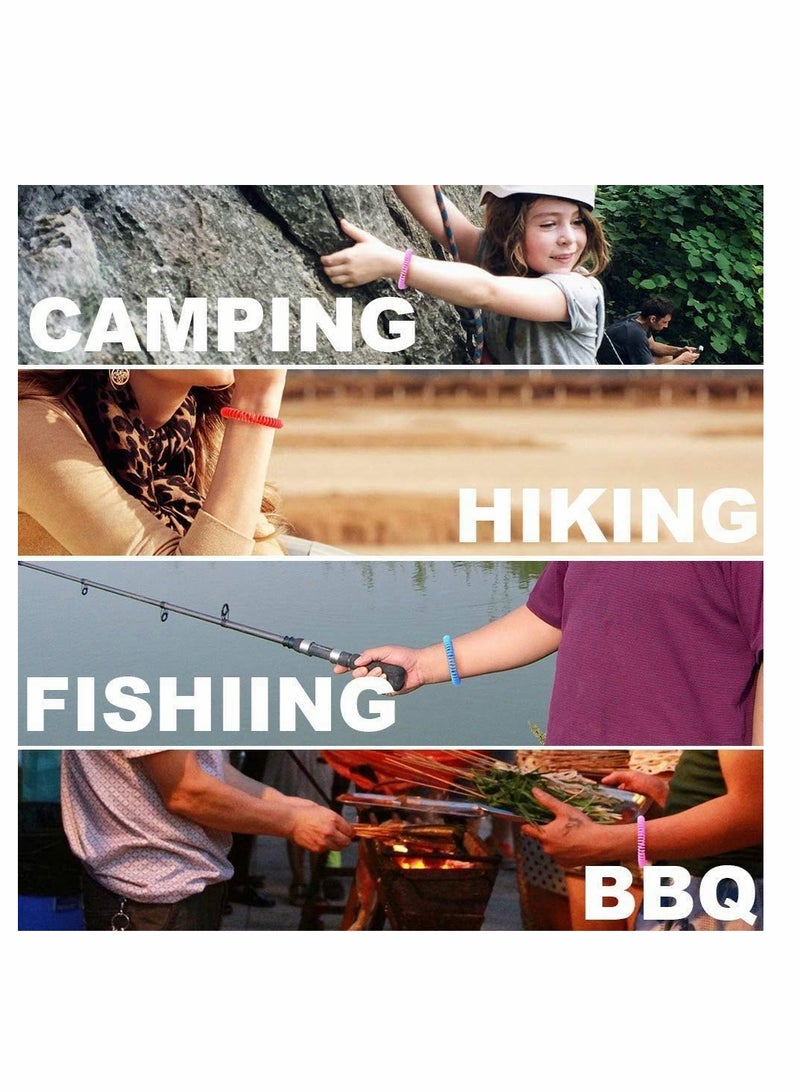 KASTWAVE 12 Pack Reusable Bracelet Natural And Waterproof Wrist Bands For Children And Adults Nature Citronella Lemongrass And Eucalyptus Individually Wrapped Travel Protection Outdoor Indoor - Image 3