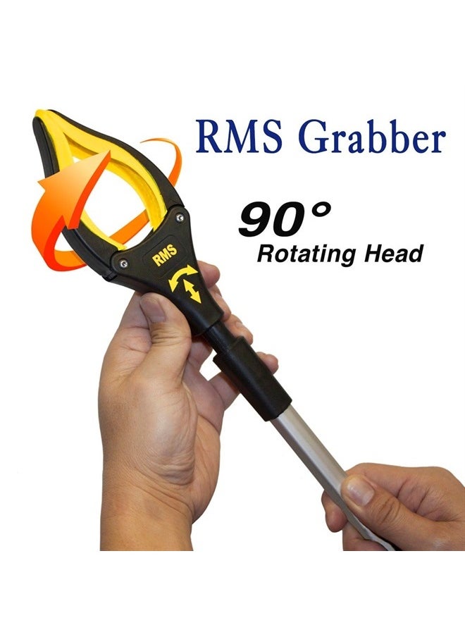 RMS 2-Pack 34 Inch and 21 Inch Grabber Reacher with Rotating Jaw - Mobility Aid Reaching Assist Tool  - Image 2