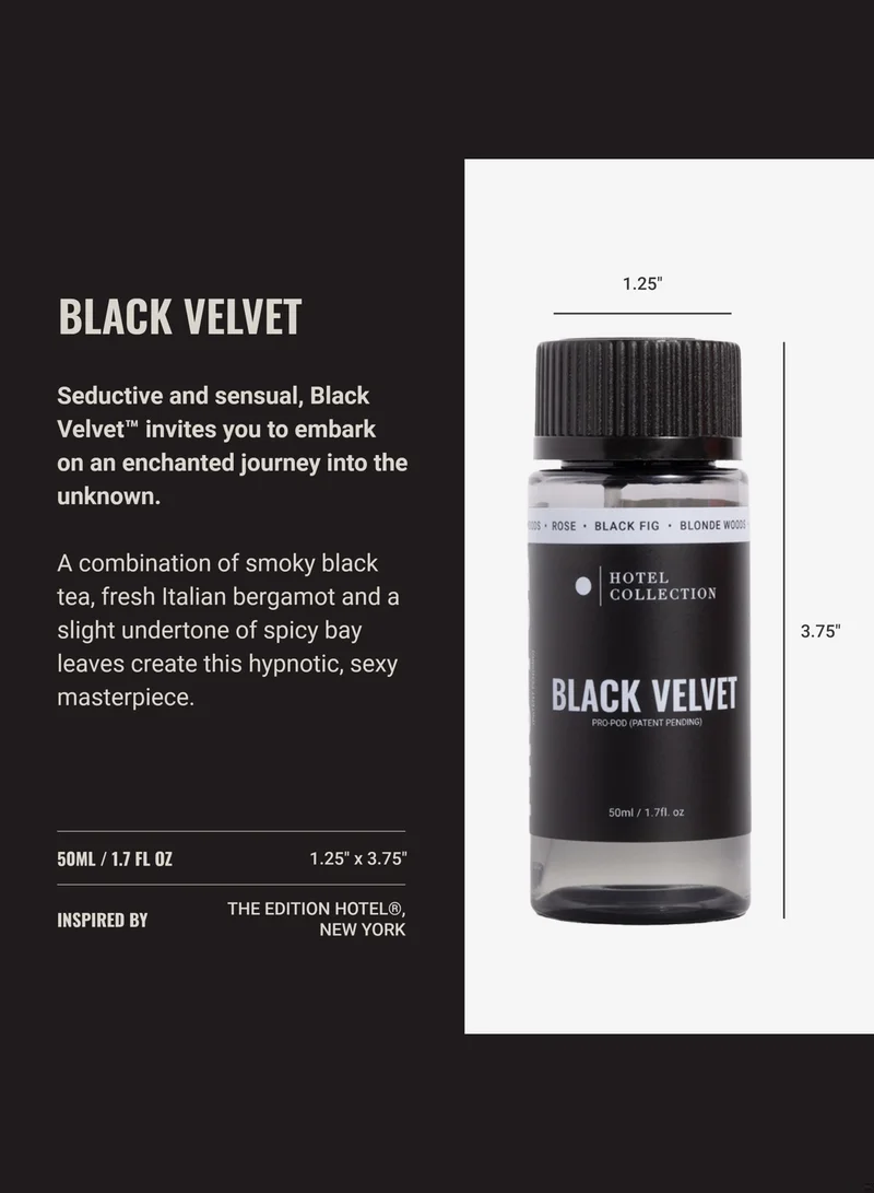 Hotel Collection Black Velvet Pro-Pod Oil Blend - Hotel Inspired for Luxury Essential Oil Diffusers - Aromatherapy Scent Diffuser Oil - Blonde Woods, Rose, and Black Fig