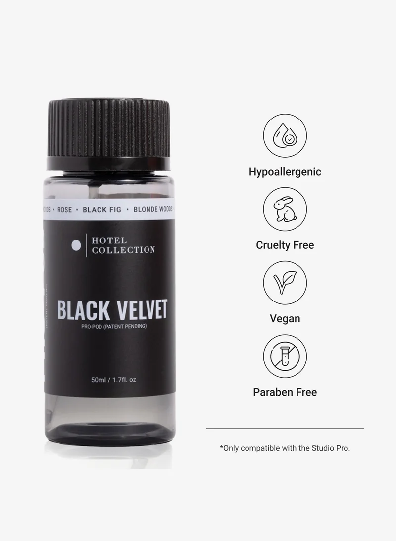 Hotel Collection Black Velvet Pro-Pod Oil Blend - Hotel Inspired for Luxury Essential Oil Diffusers - Aromatherapy Scent Diffuser Oil - Blonde Woods, Rose, and Black Fig