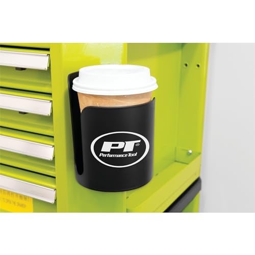 Performance Tool W12525 Black Magnetic Cup Caddy, Organizer Magnet for Bottles, Screwdrivers, Pencils - Image 4