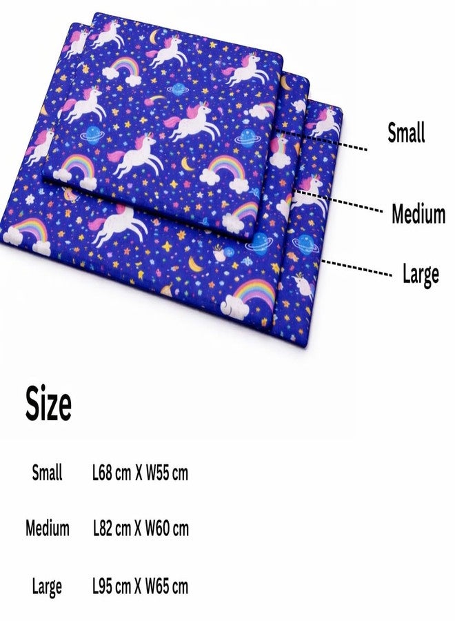 KittuPet Pet Feeding Floor Mat for Dogs & Cats – Medium Size Anti-Skid Waterproof & Washable Mat | Absorbent Food & Water Spill Protector | Navy Blue Printed Pet Bowl Mat - Image 2