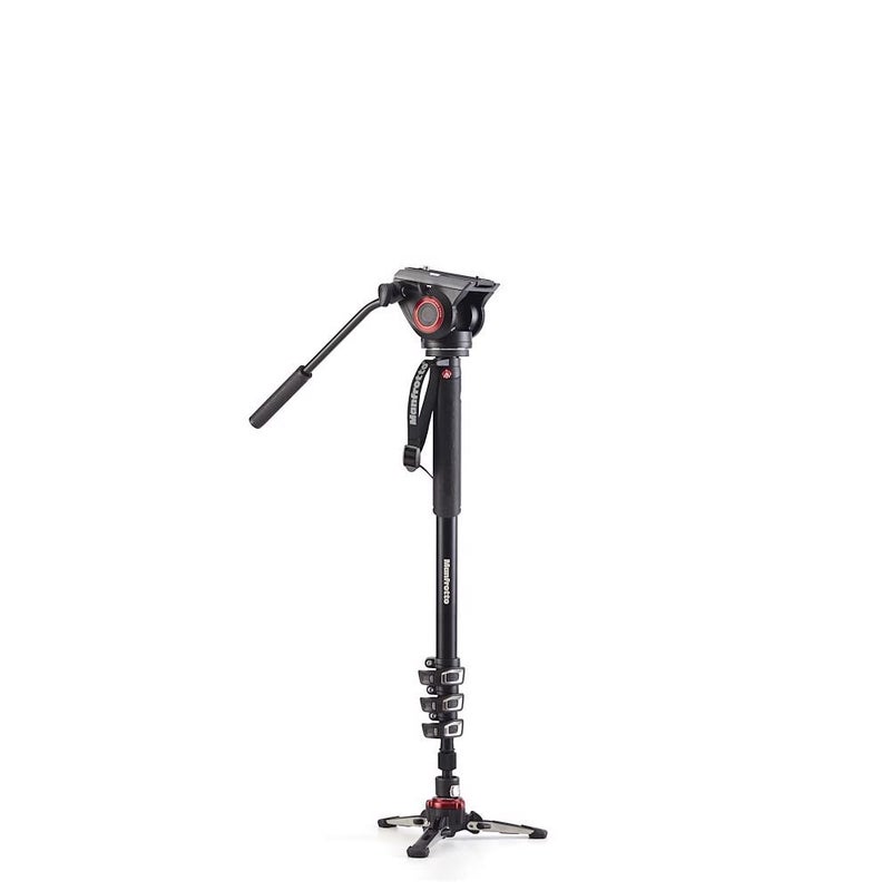 Manfrotto XPRO Monopod 4Section Aluminum Monopod with Fluid Video Head