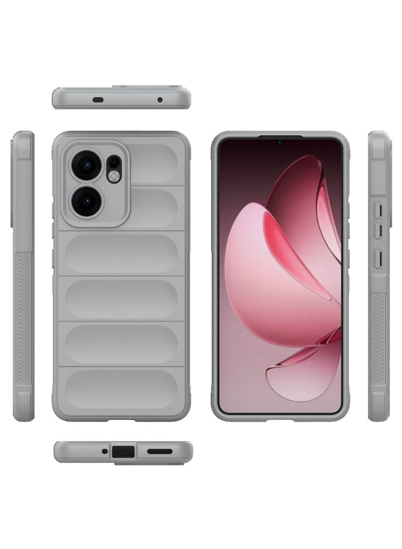 Phone case cover Magic Shield TPU + Silicone Shockproof Phone Case For  Oppo Reno 13F (Grey) - Image 2