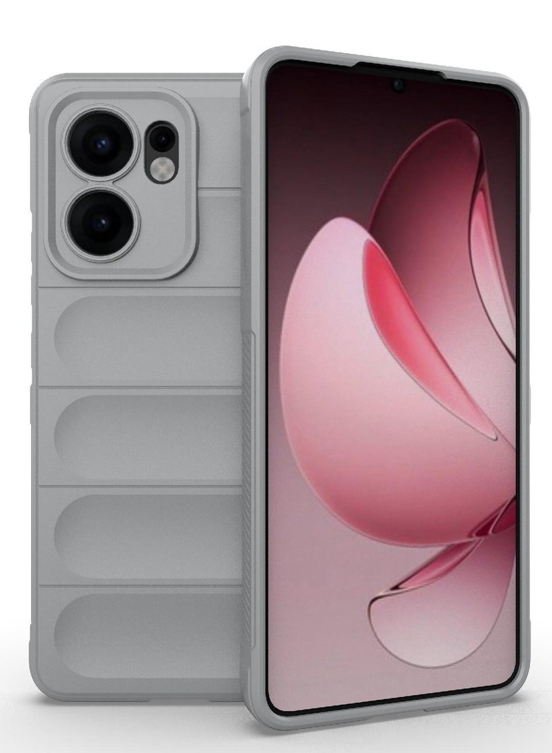 Phone case cover Magic Shield TPU + Silicone Shockproof Phone Case For  Oppo Reno 13F (Grey) - Image 1