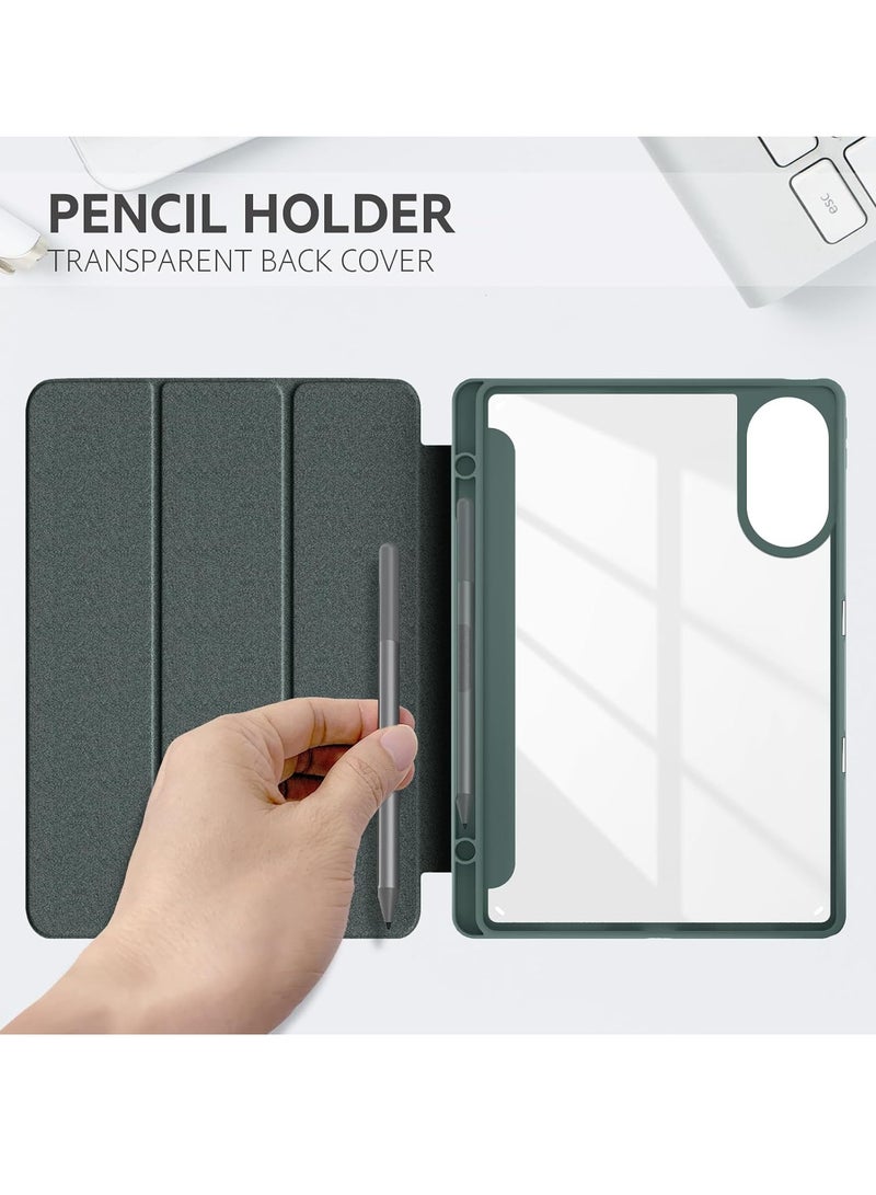 إيفو حافظة لجهاز Redmi Pad Pro مع حامل قلم 12.1 بوصة 2024، [تنبيه/غفو تلقائي] غطاء خلفي شفاف لأجهزة التابلت Xiaomi Redmi Pad Pro (ا)خضر - Image 3