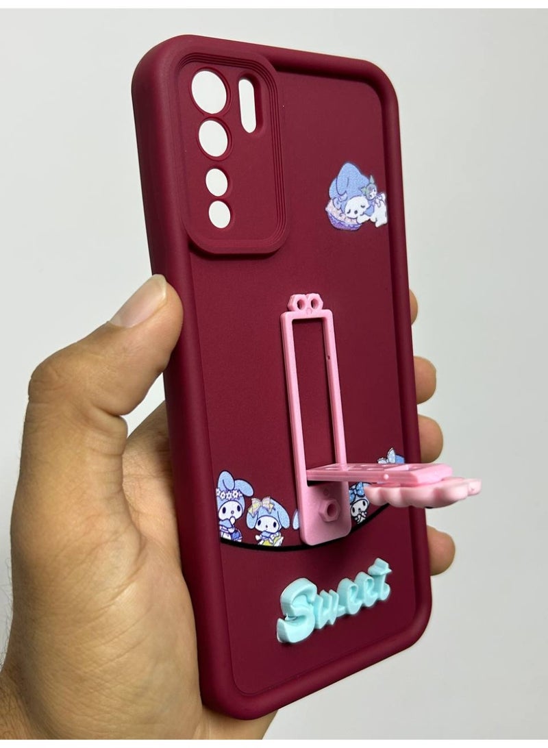 new cartoon-designed back cover with the word "Sweet" on it, compatible with the Oppo Reno 3 phone. - Image 1