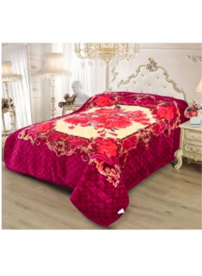 SMART HOME Soft and warm heavy winter blanket with a comfortable silky feel, double bed blanket measuring 200X240 cm and weighing 6 kg, super soft double layer blanket made of high quality materials - Image 1