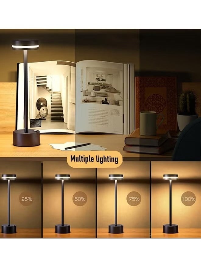 Bukela - Wireless Table Lamp With A Slim Angle Great Light Integrated LED Light Source 1200 mA Lamp Black Color - Image 1