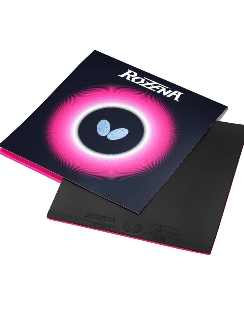 BUTTERFLY Butterfly Rozena Table Tennis Rubber Inverted Professional Butterfly Table tennis Rubber Black (1.9mm) 4906901186897  - Image 2