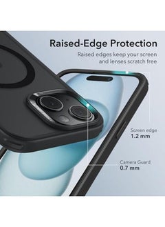 ESR For Iphone 15 Case Cover Compatible With Magsafe Military Grade Protection Yellowing Resistant Scratch Resistant Back Magnetic Phone Case For Iphone 15 Classic Series Frosted Black  - Image 5