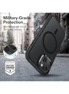 ESR For Iphone 15 Case Cover Compatible With Magsafe Military Grade Protection Yellowing Resistant Scratch Resistant Back Magnetic Phone Case For Iphone 15 Classic Series Frosted Black  - Image 4