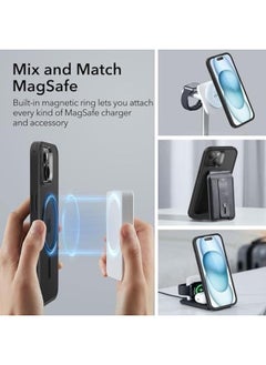 ESR For Iphone 15 Case Cover Compatible With Magsafe Military Grade Protection Yellowing Resistant Scratch Resistant Back Magnetic Phone Case For Iphone 15 Classic Series Frosted Black  - Image 3