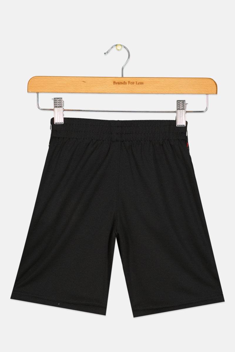PUMA Kids Boy Sportswear Fit Running Shorts, Black  - Image 2
