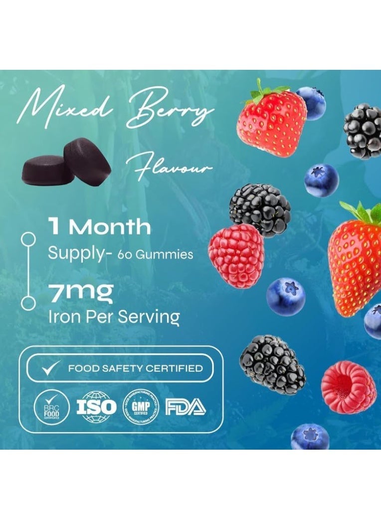 Known Iron Vegan Gummies Supplement | 7mg Iron |Energy, Immune Support - Image 4