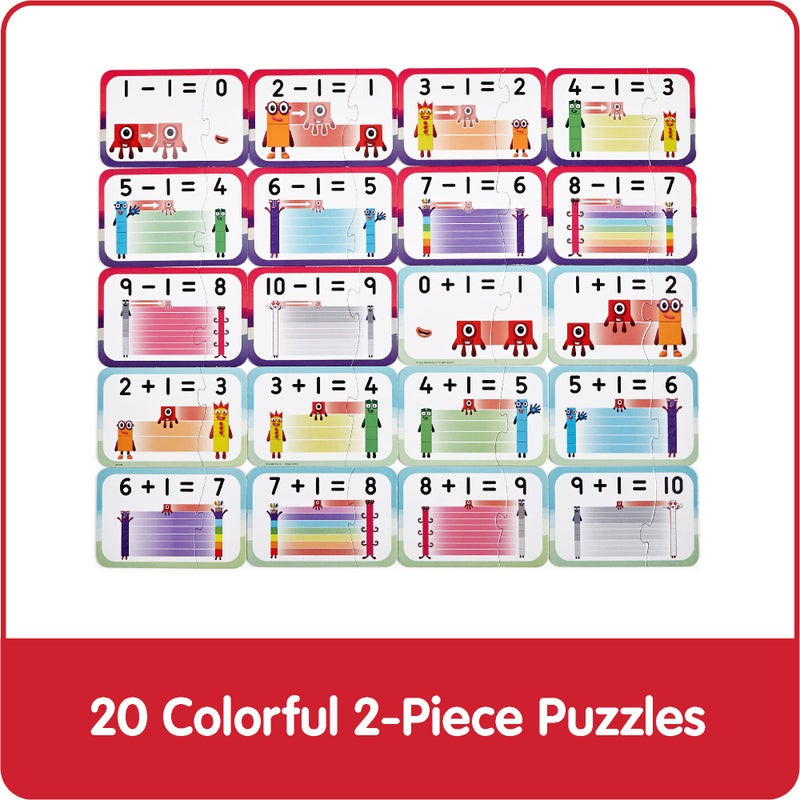 hand2mind Numberblocks Adding and Subtracting Puzzle Set, Addition and Subtraction Games, Number Puzzle, Math Games for Kids, Educational Toys, Toddler Matching Game, Preschool Learning Activities - Image 2