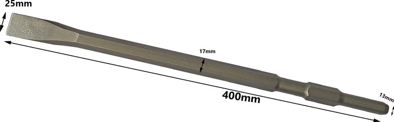 DUMDAAR 1pc flat 17x400mm Demolition Hammer Chisel Bit For Concrete/Brick/Wall Rotary Hammer Drill - Image 2