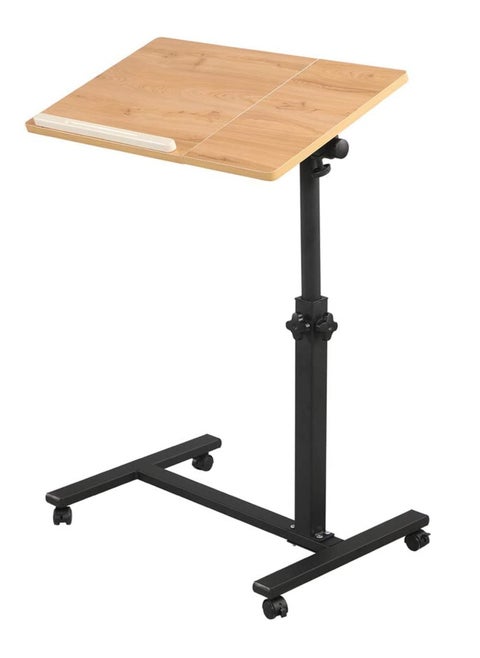 Sofa side table with height adjustment function is suitable for living room and bedroom