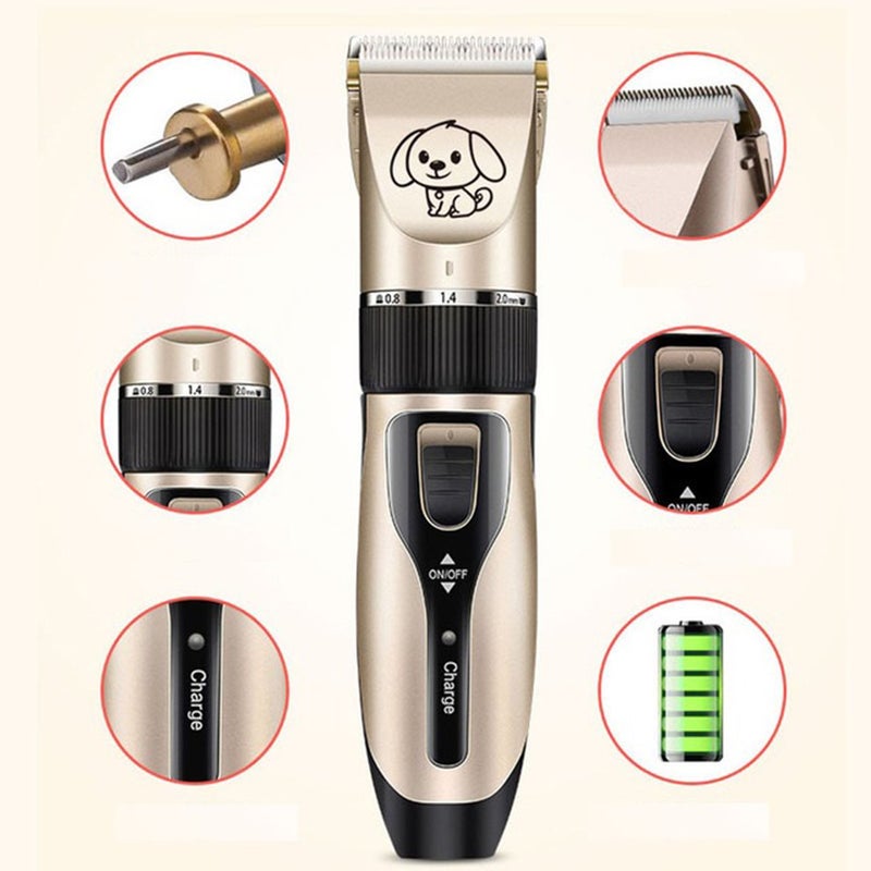 OUTAD Pet Electric Hair Remover Trimmer Black/Gold - Image 5