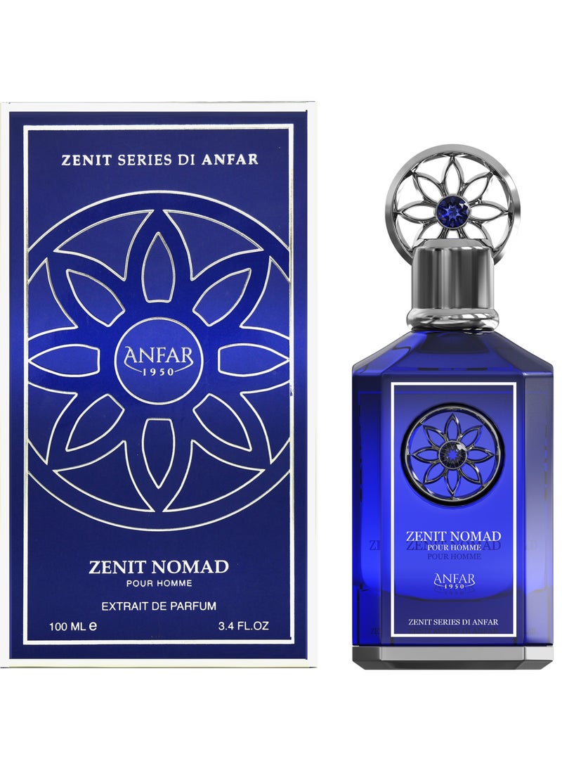 Anfar ANFAR 1950 ZENIT NOMAD Pour HOMME Extrait de Parfum, 100 ml, Lemon, Pineapple, Bergamot, Pepper, Birch,FOR MEN,100ML  - Image 1