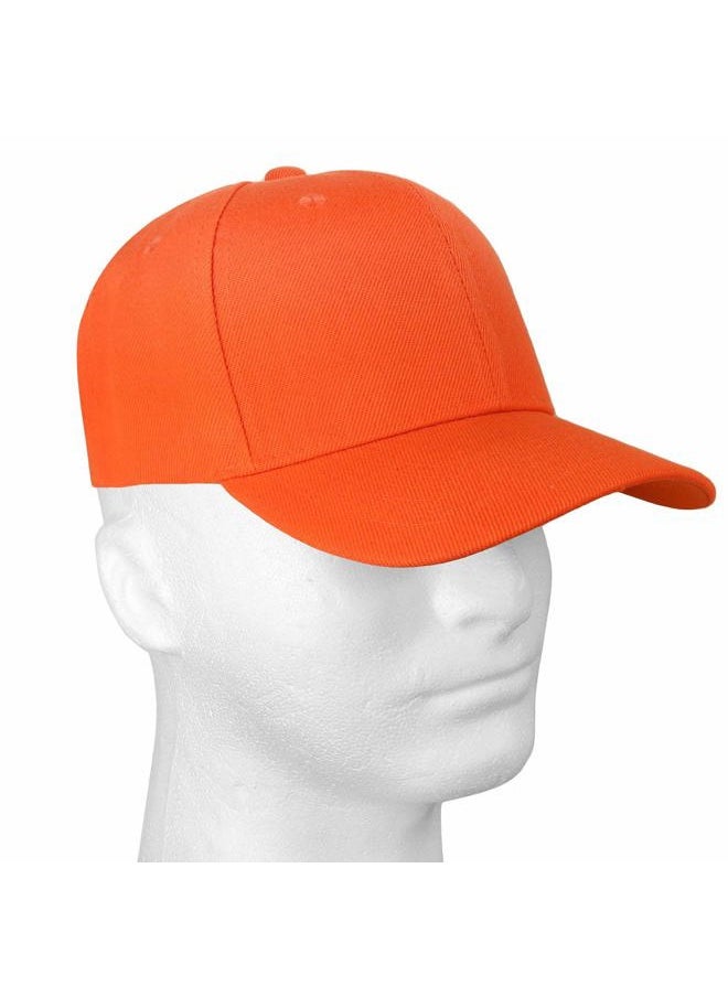 Falari Baseball Cap Adjustable Size for Running Workouts and Outdoor Activities All Seasons (1pc Orange)  - Image 5