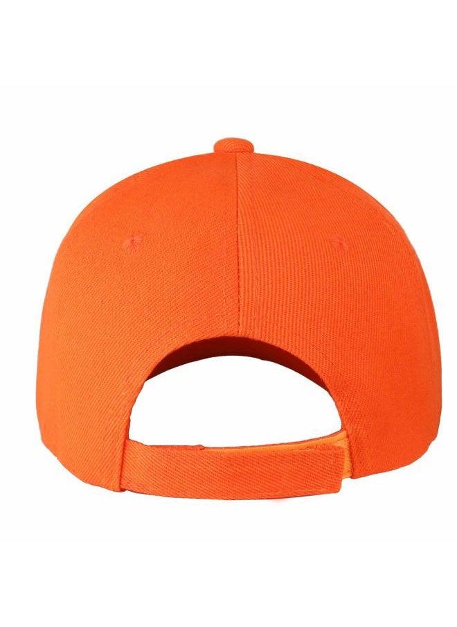 Falari Baseball Cap Adjustable Size for Running Workouts and Outdoor Activities All Seasons (1pc Orange)  - Image 3