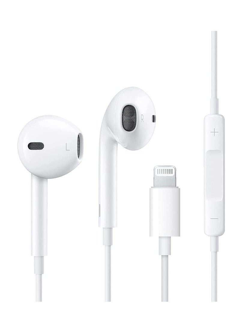 ELTRAZONE Wired Lightning Headphones Wired Earbuds for iPhone in-Ear Earphones with Microphone Volume Control Noise Isolation Earphones  - Image 1