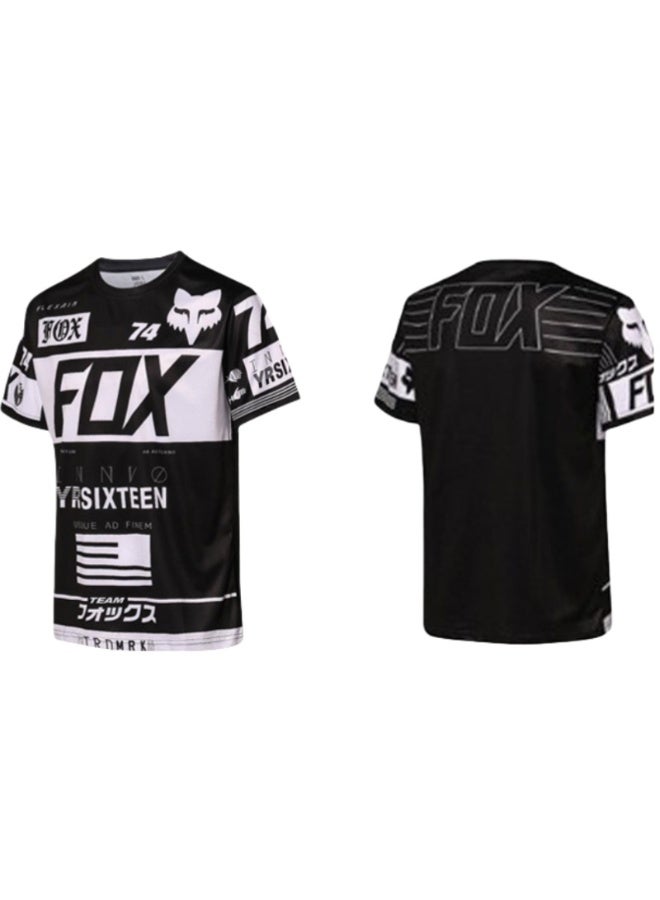 Fox Men's Outdoor Cycling Suit Off-road Road Mountain Bike Cycling Tops - Image 1