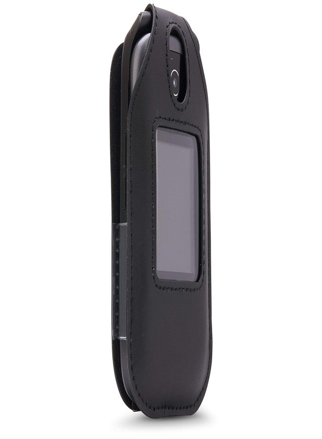 جراب BELTRON الجلدي المصمم خصيصًا لهاتف Consumer Cellular Link Z2332 و Link II Z2335 القابل للطي - الميزات: مشبك حزام دوار، حماية للشاشة ولوحة المفاتيح، وملاءمة محكمة - Image 1