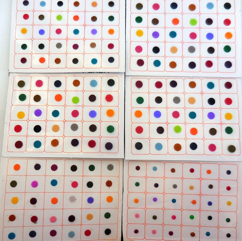 Fine Touch 720 Bindi Count Multi Color Multi Size Polka Dots Indian Daily Use or Craft work Bindi (Multicolored)