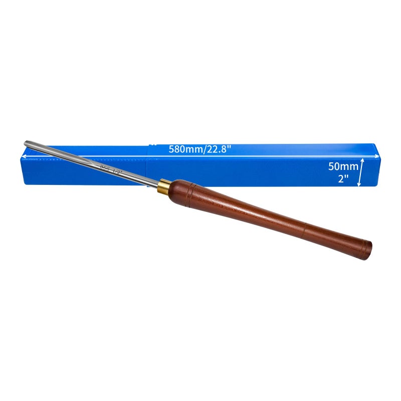 SIIIXS 1/2" HSS Bowl Gouge with Side Grind(3/8" Flute), Wood Lathe Bowl Turning Tools Spindle Gouge Chisel. - Image 4