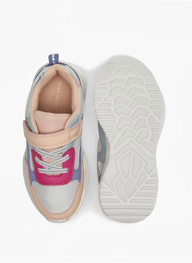 فلورا بيلا من شو إكسبرس Colourblock Sneakers with Hook and Loop Closure