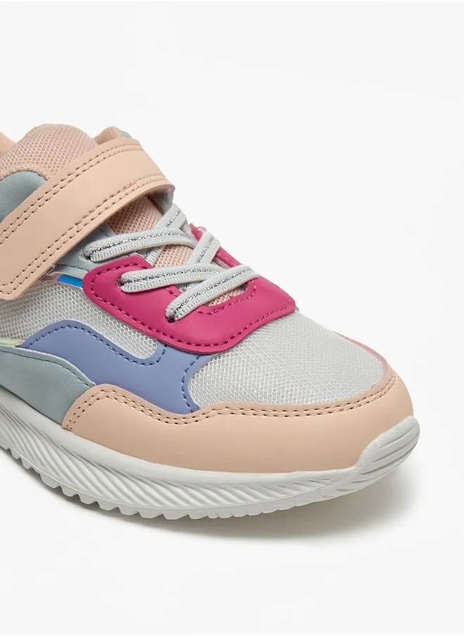 فلورا بيلا من شو إكسبرس Colourblock Sneakers with Hook and Loop Closure