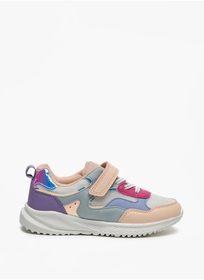 فلورا بيلا من شو إكسبرس Colourblock Sneakers with Hook and Loop Closure