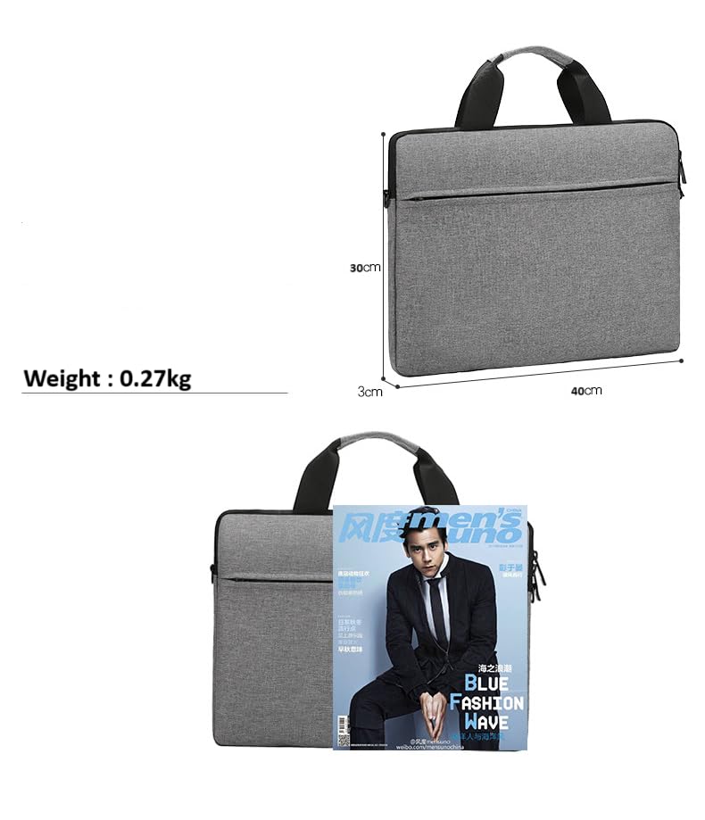 BROGBUS Waterproof Unisex Laptop Slim Sleeve Bag for Laptops and Notebooks with Shoulder Strap - Image 2