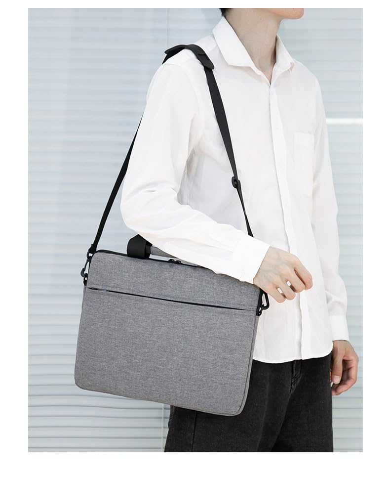 BROGBUS Waterproof Unisex Laptop Slim Sleeve Bag for Laptops and Notebooks with Shoulder Strap - Image 5