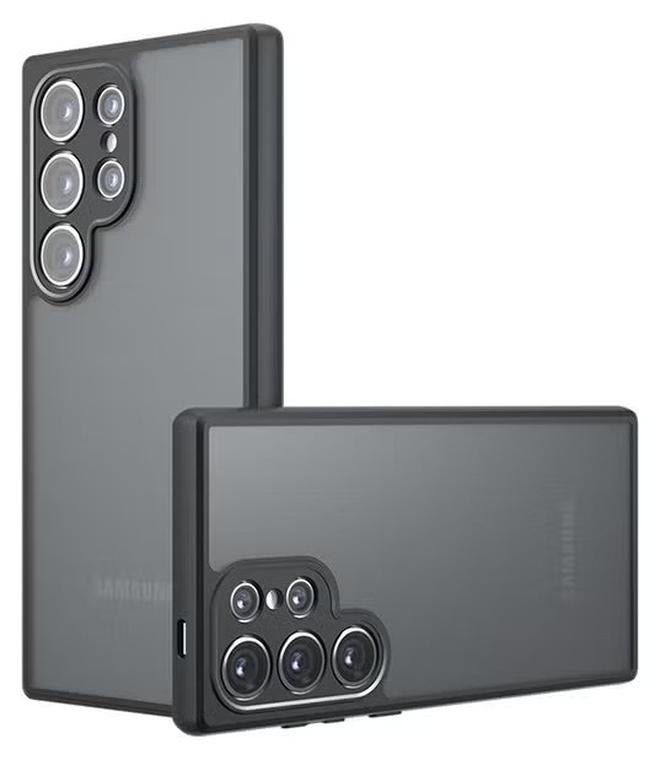 Case for Samsung Galaxy S25 Ultra 5G, Frosted Translucent Back Protective Slim Phone Cover, Anti-Fingerprints, Anti-Fall Drop Protection, Shockproof Case for Samsung Galaxy S25 Ultra 5G (Black) - Image 1