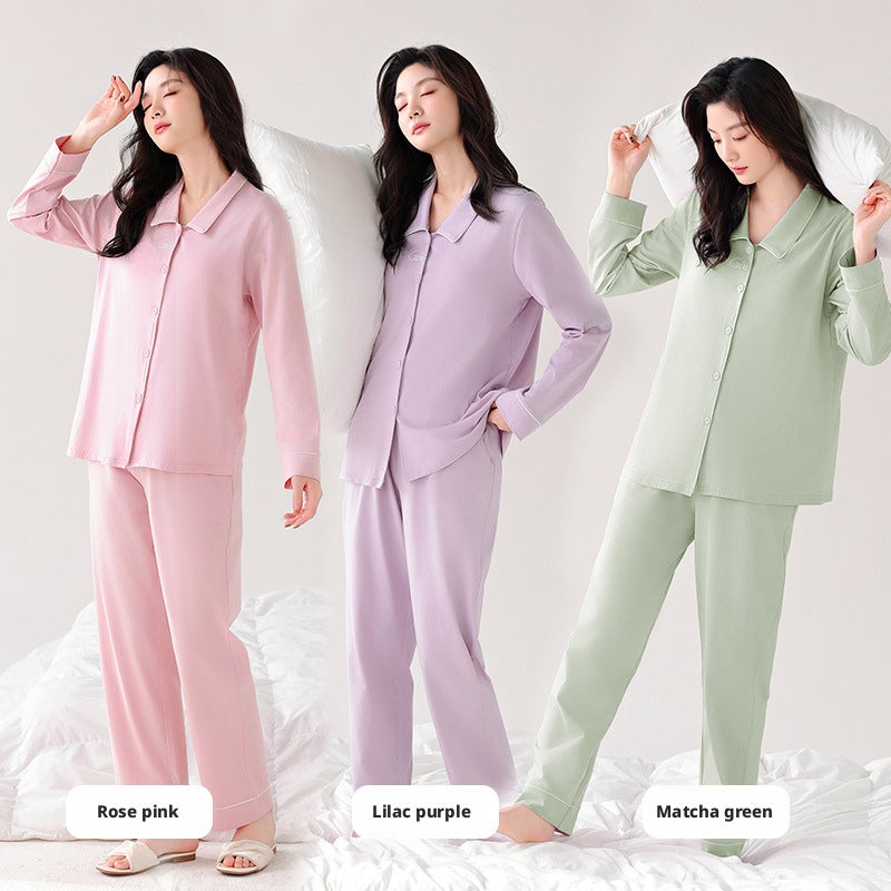 Couples Cardigan Cotton Sleepwear Set - Image 2