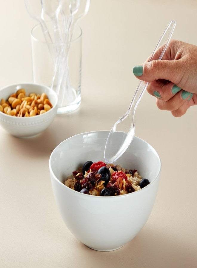 Juvale Clear Plastic Silverware Set - Heavy-Duty Disposable Flatware - Versatile Outdoor & Indoor Plastic Utensils - Complete Cutlery Set with Spoons, Forks & Knives - 180-Piece Pack, Clear - Image 3