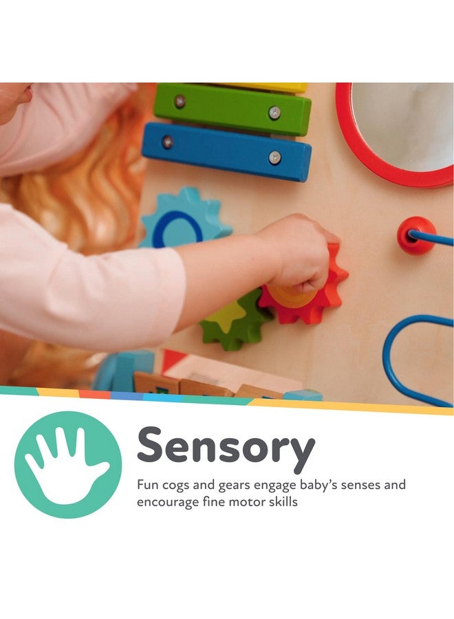 Nuby Wooden Baby Walker with Interactive Features for Early Development, Promotes Walking, Motor Skills, and Creativity - Image 3