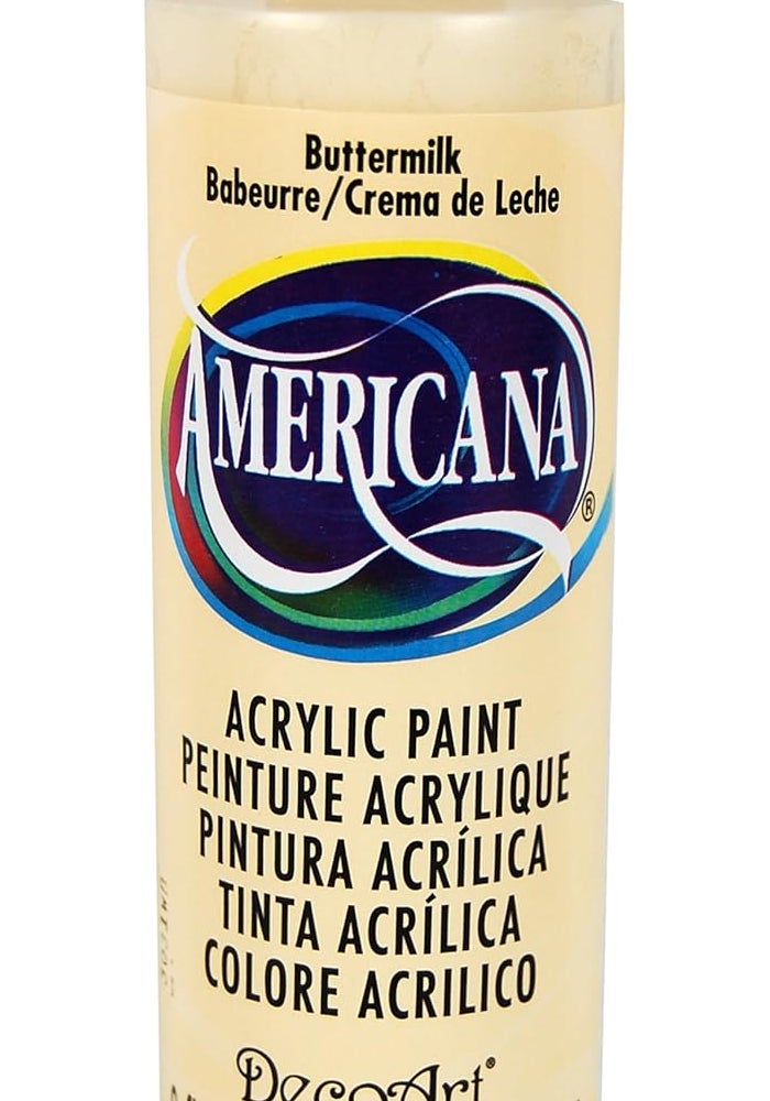 DecoArt Americana Acrylic Paint 8oz - Buttermilk, Multicoloured, 236 ml