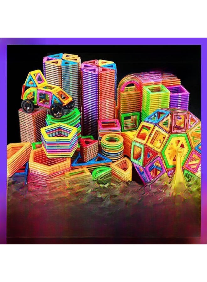 Large Magnetic Piece Building Block Set Children's Educational Magnetic Suction Building Blocks Brain Intelligence Development Toys-Color:10 Pieces Of Square +10 Pieces Of Triangle (free Shipping) - Image 2